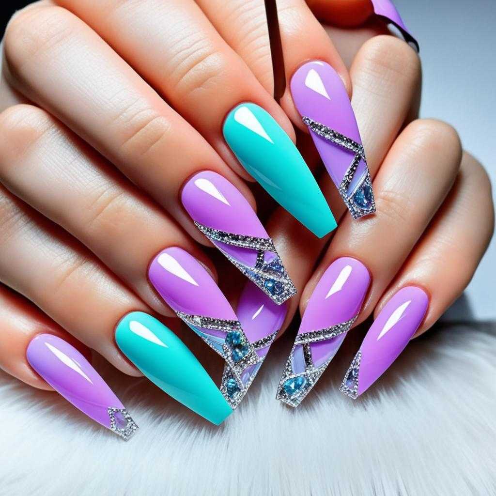 Acrylic Coffin Nails Design