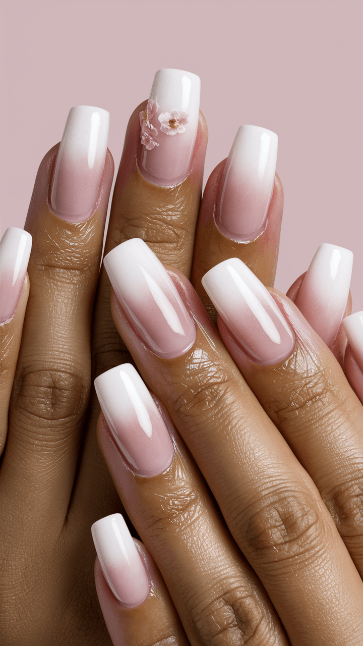 Chic Nails Pink and White