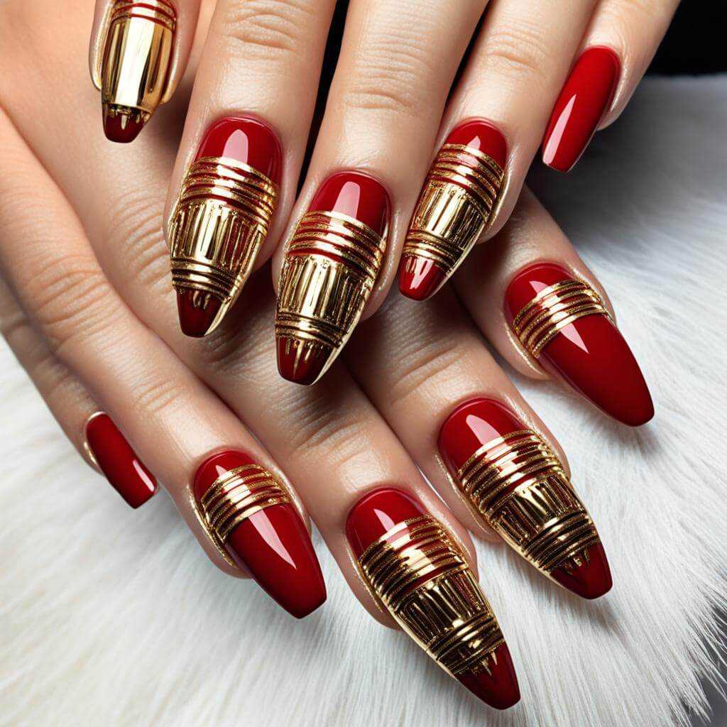 elegant greek goddess nails