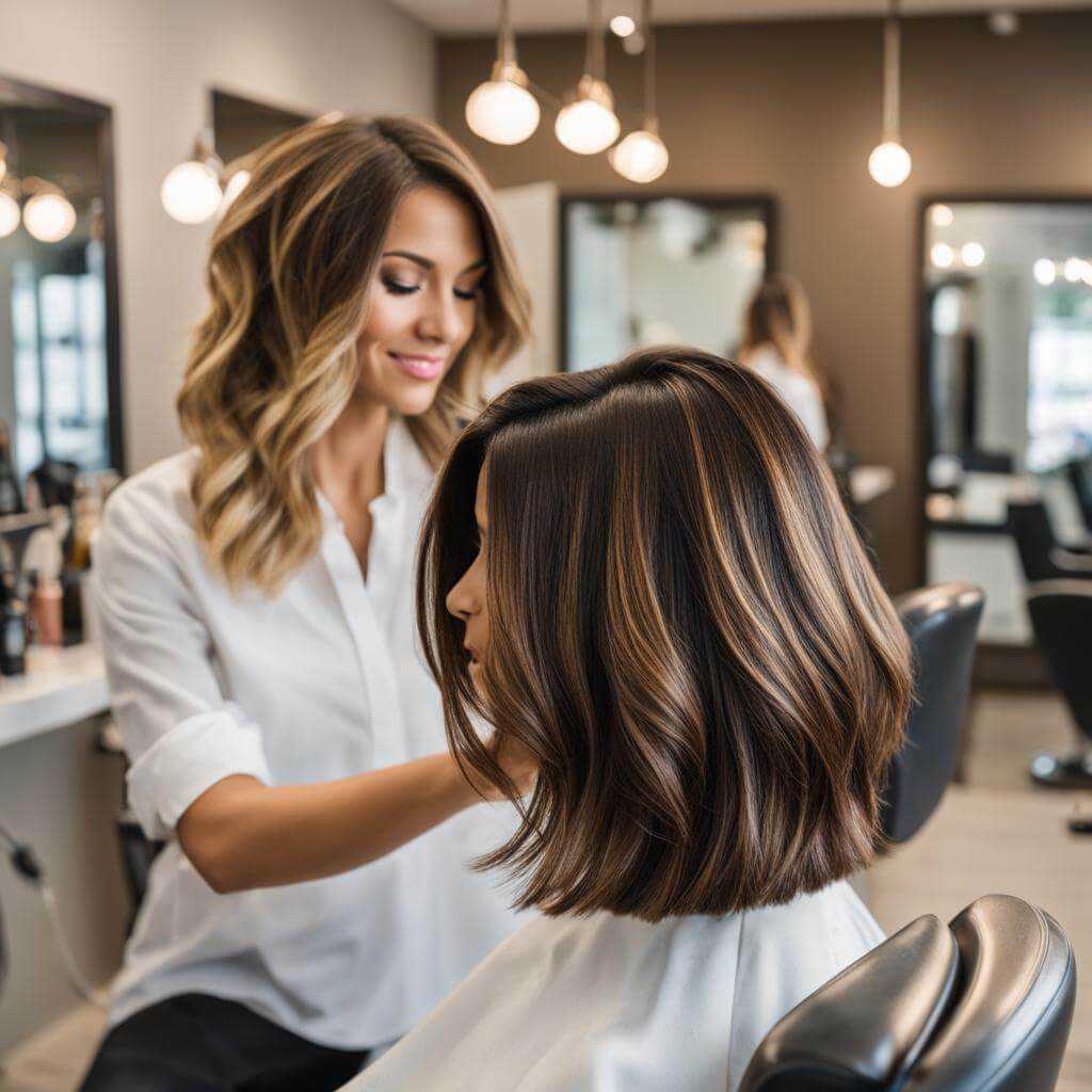 professional women's haircut image