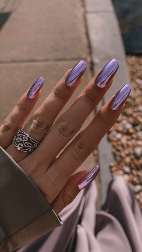 Nail art metallic