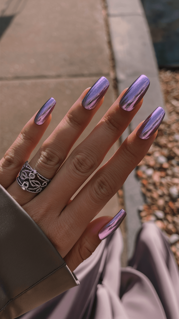 Nail art metallic