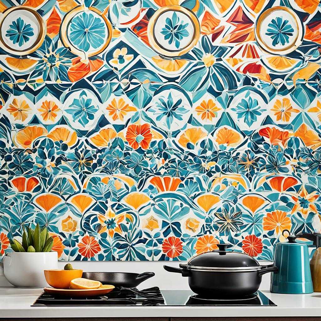 colorful backsplash