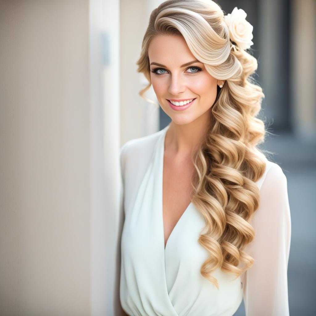 graduation hairstyles with cap curls